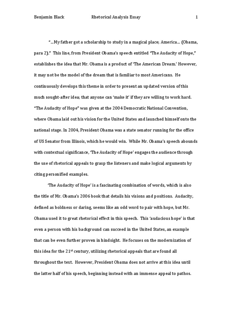 rhetorical analysis of obamas inaugural speech 2009 obama pennsylvania speech